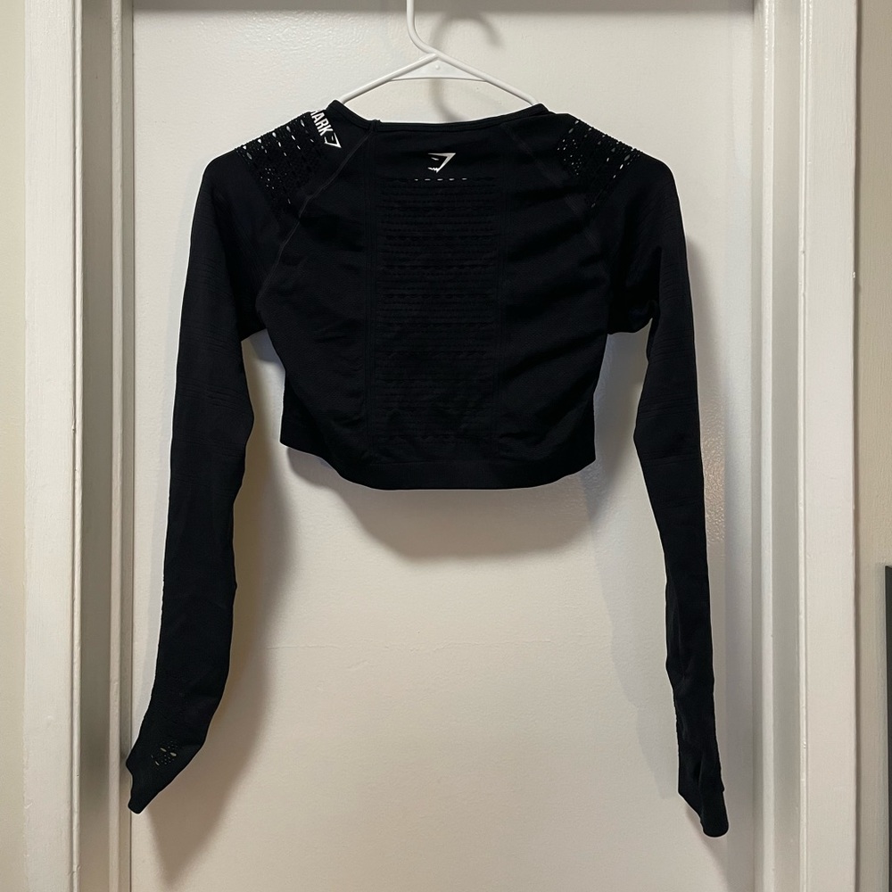 Gymshark Stretch Mesh Style Long Sleeve Workout Top - Picture 5 of 11